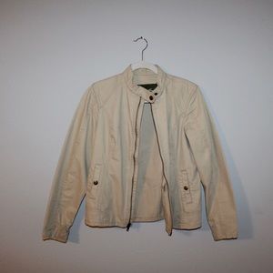 Khaki Eddie Bauer canvas jacket